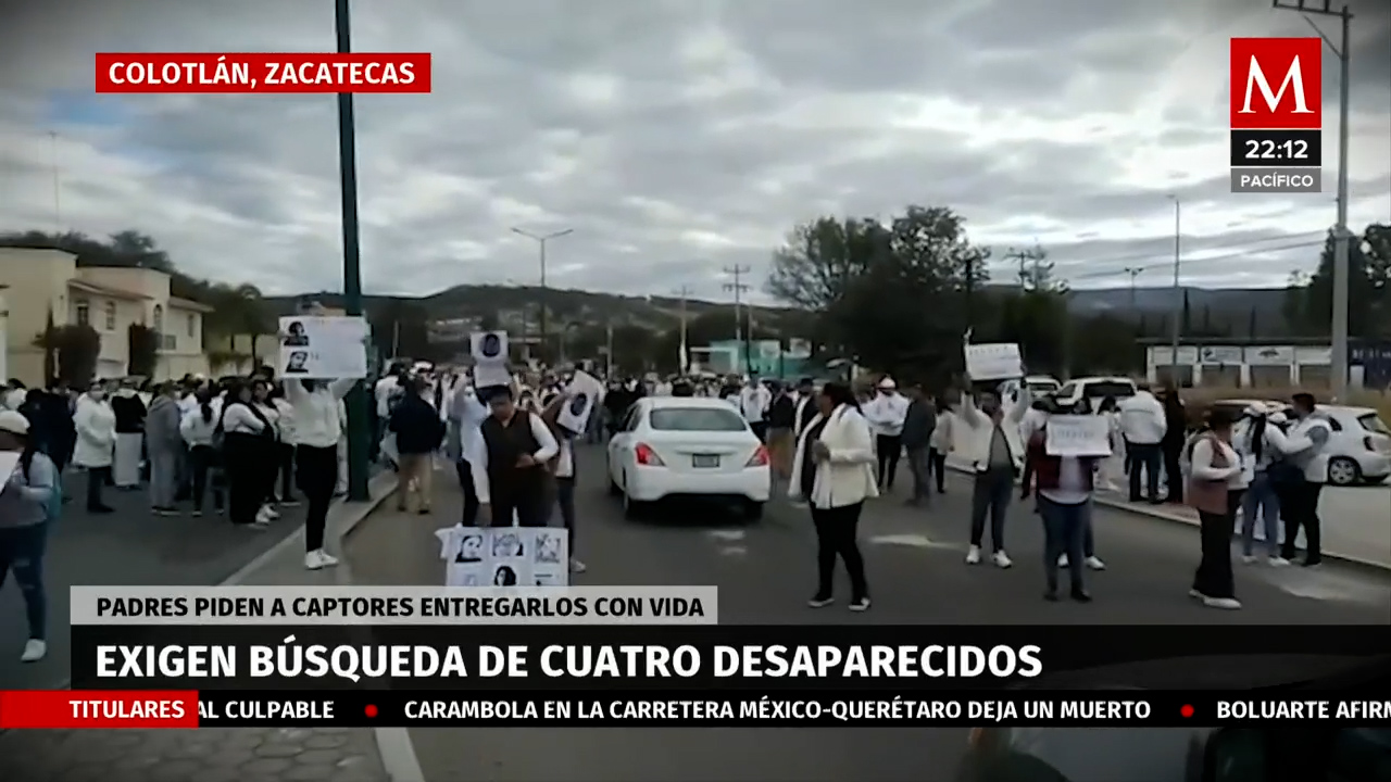 Familiares de jóvenes desaparecidos en límites de Zacatecas exigen intensificar búsqueda