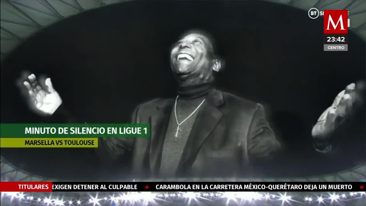 Guardan minuto de silencio en Ligue 1 en memoria de Pelé