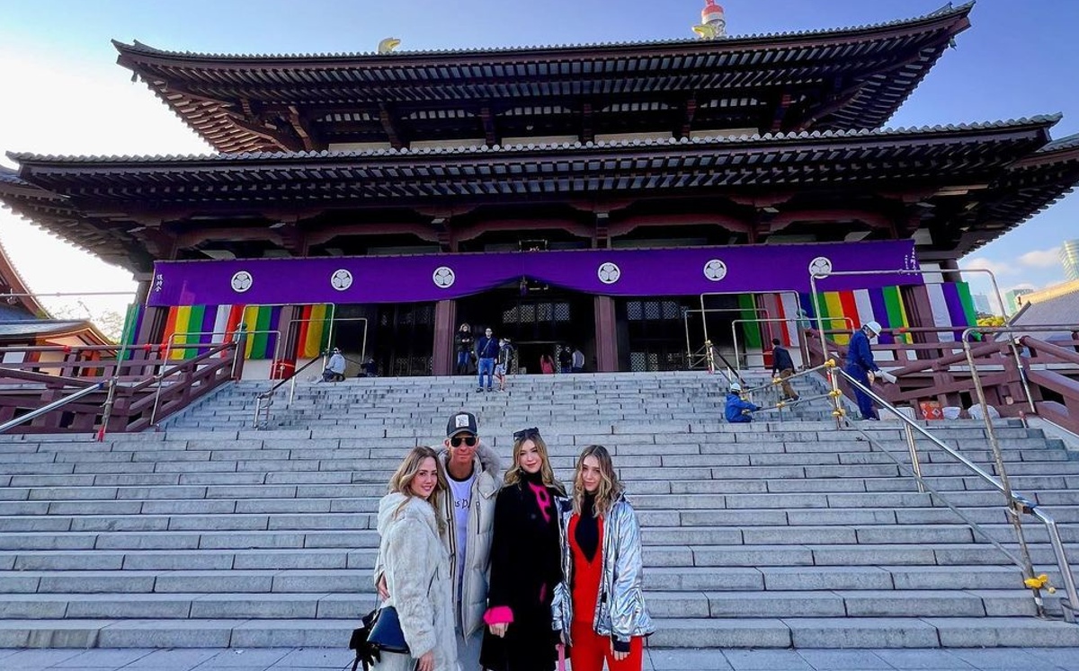 Andrea Legarreta celebra el Año Nuevo en Japón (Instagram).