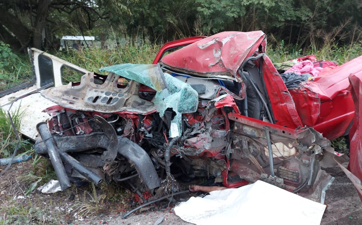 Accidente sobre la carretera Tuxpan-Tampico.
