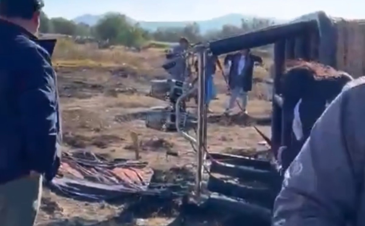 Globo aerostático se cae en Otumba.
