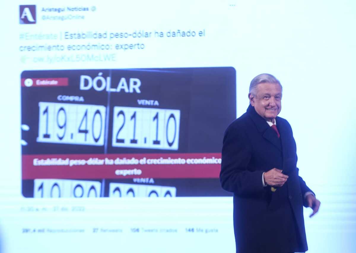 El presidente López Obrador en su conferencia de prensa en Palacio Nacional. | Araceli López