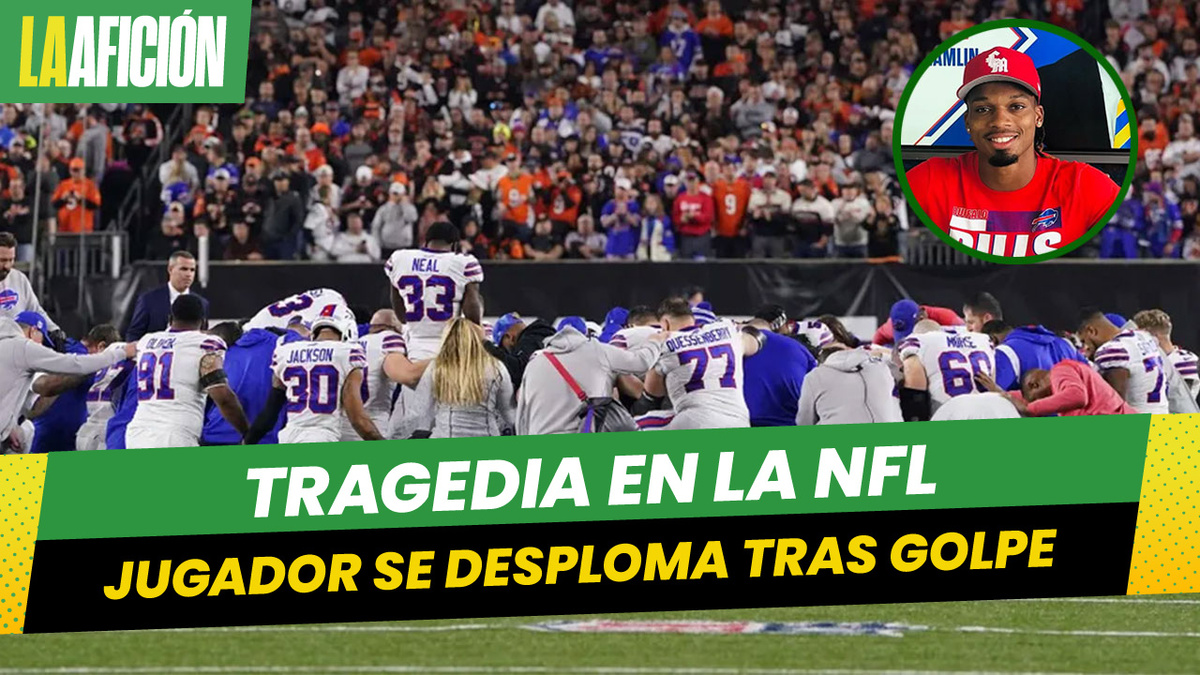 Damar Hamlin se desploma durante el juego de NFL, su estado de salud es critico