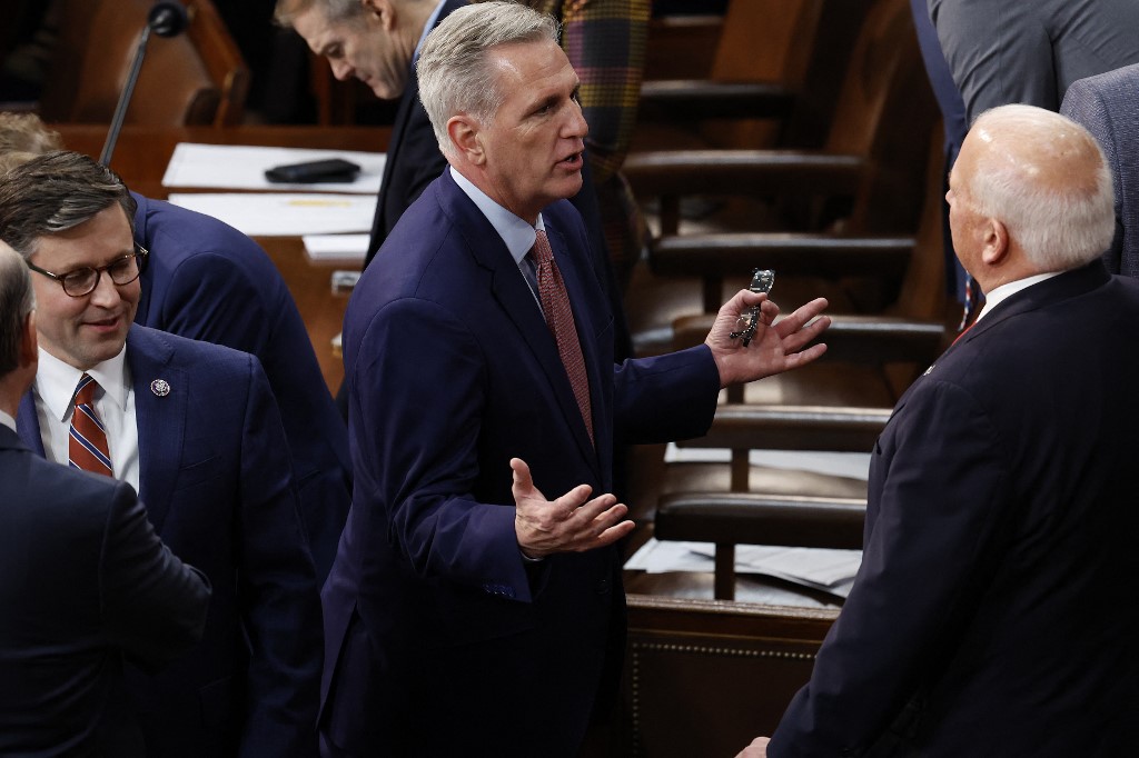 Kevin McCarthy es un representante republicano que marca su lejanía con Donald Trump. | AFP