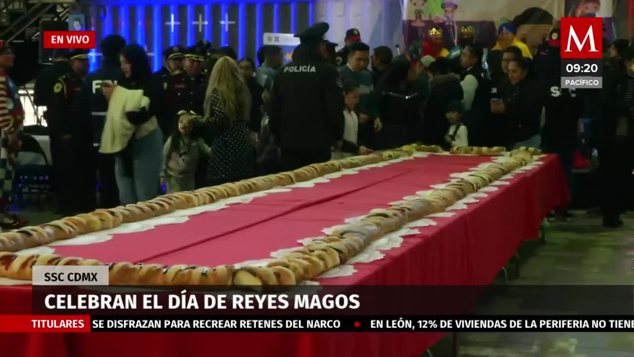 Policía capitalina celebra el Día de los Reyes Magos