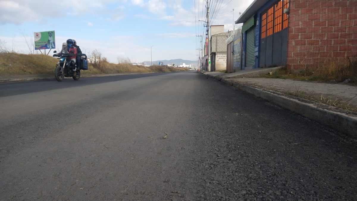 Reencarpetamiento asfáltico en Pachuca (Cortesía)