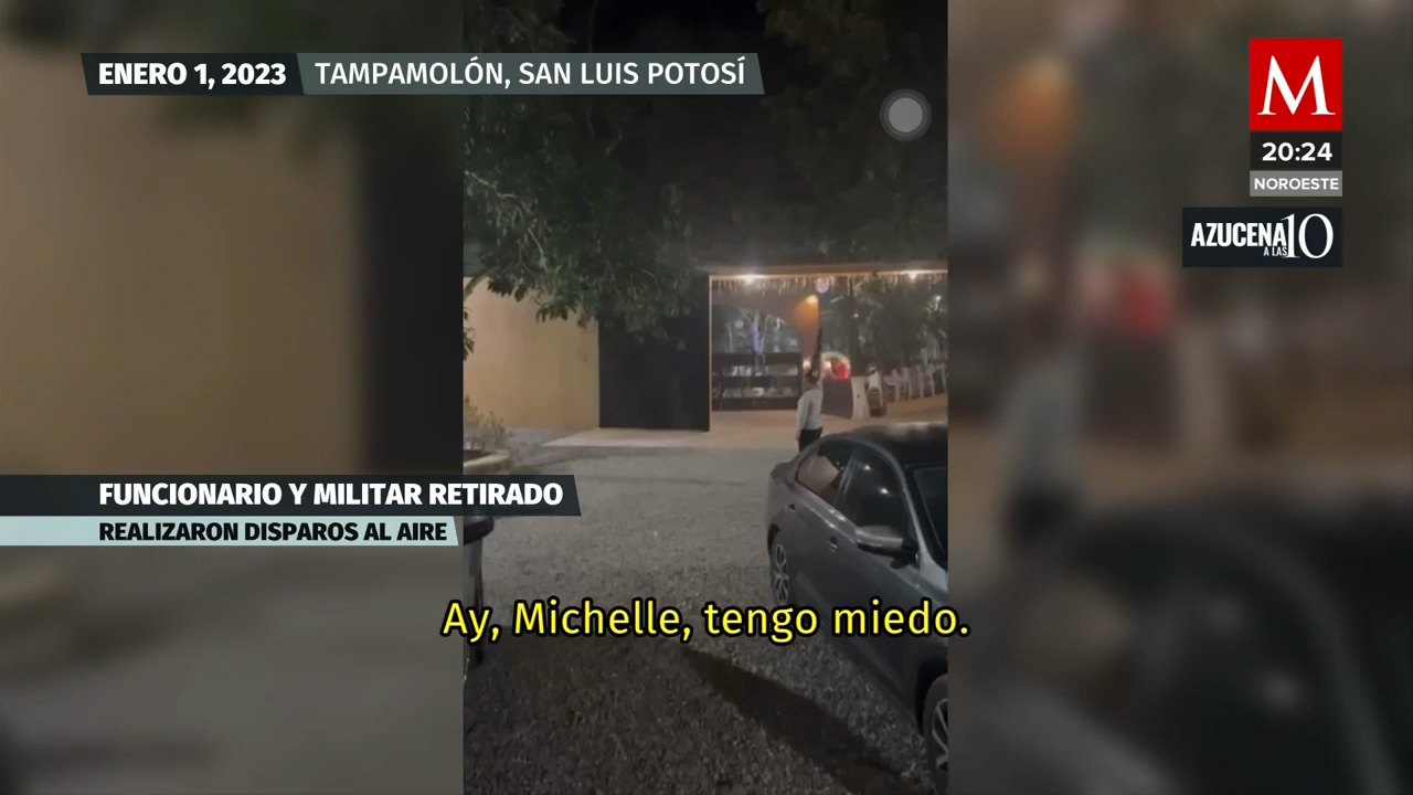 En San Luis Potosí, captan a funcionarios disparando durante celebraciones de año nuevo