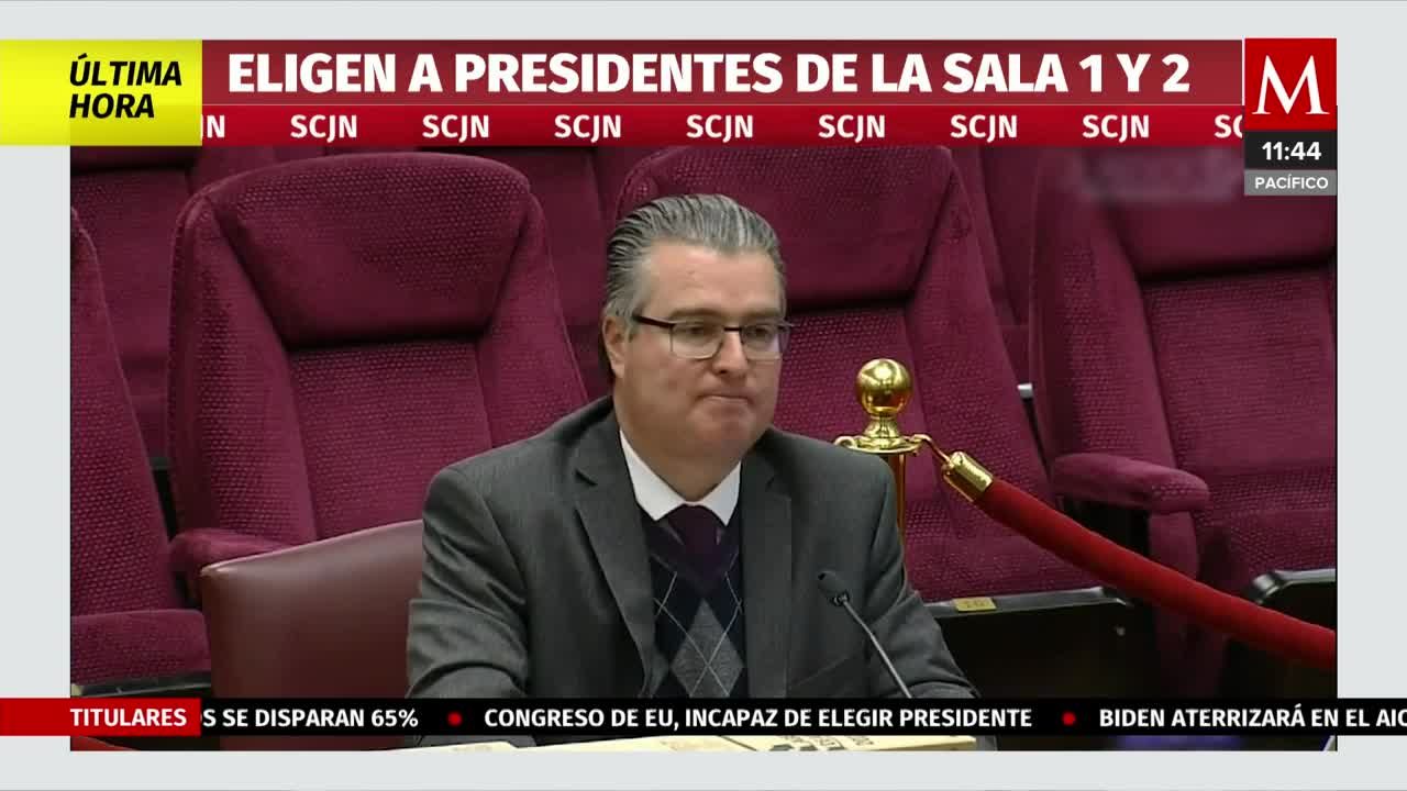 Eligen a los presidentes de las salas 1 y 2 de la Suprema Corte
