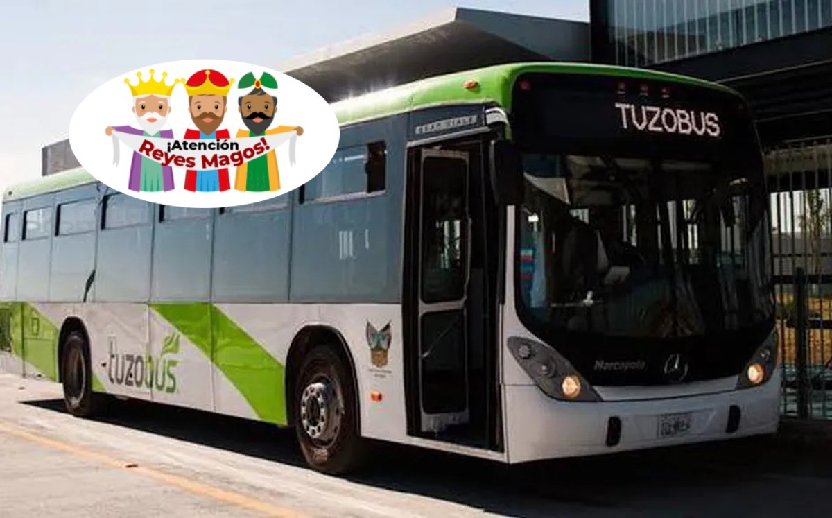 Horario del Tuzobús por Día de Reyes.