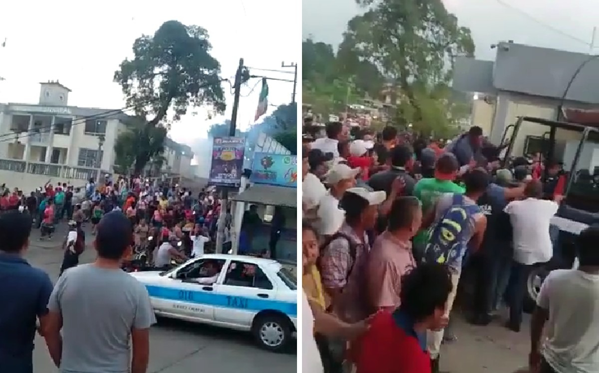 Manifestantes prendieron fuego al ayuntamiento al romperse mesas de dialogo con los funcionarios | Jhonatan Gónzalez