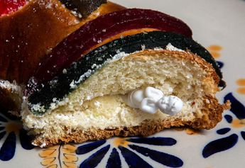 Rosca de Reyes tradicional.