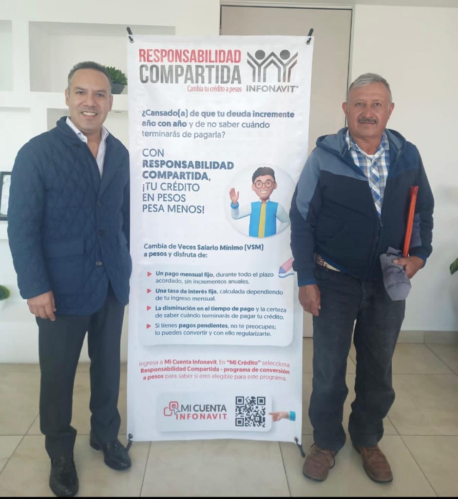 Canek Vázquez delegado del Infonavit destacó la respuesta positiva de los acreditados en convertir sus  créditos en VSM (Cortesía)