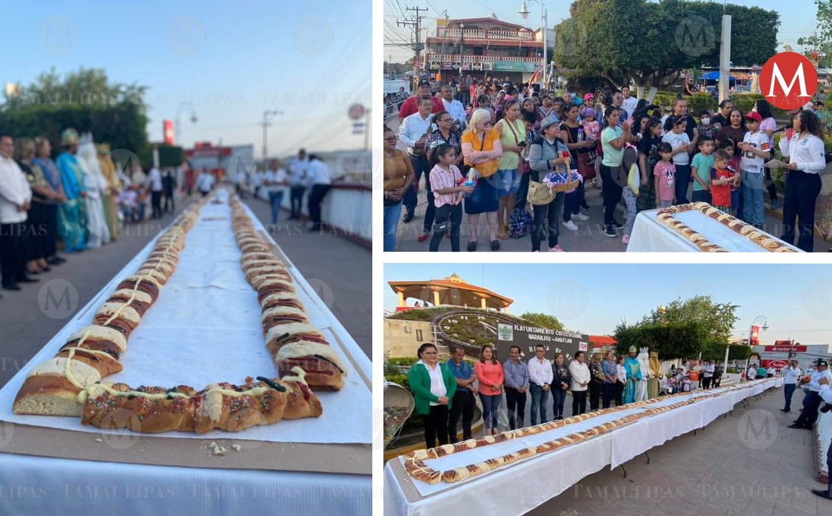 Elaboran rosca de 45 metros de largo en norte de Veracruz