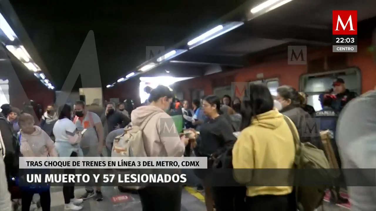Tras choque de trenes en L3 del Metro, 21 personas siguen hospitalizadas