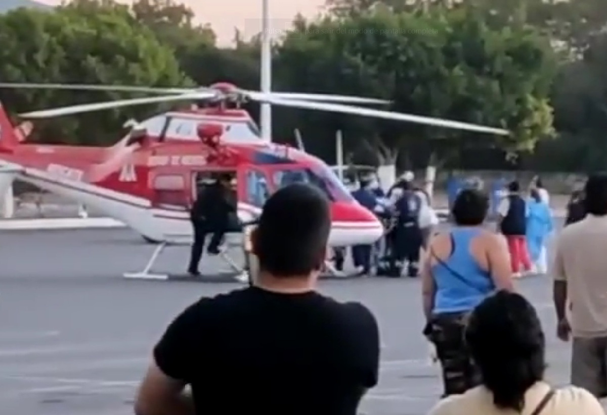 Fue trasladado en helicóptero a Toluca. (David Monroy)