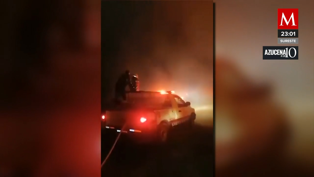Servicios de emergencia sofoca incendio en San Martín de las Pirámides