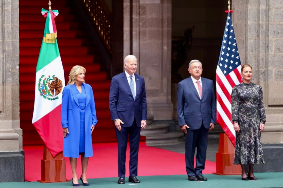 AMLO recibe a Joe Biden en Palacio Nacional. |Javier Ríos