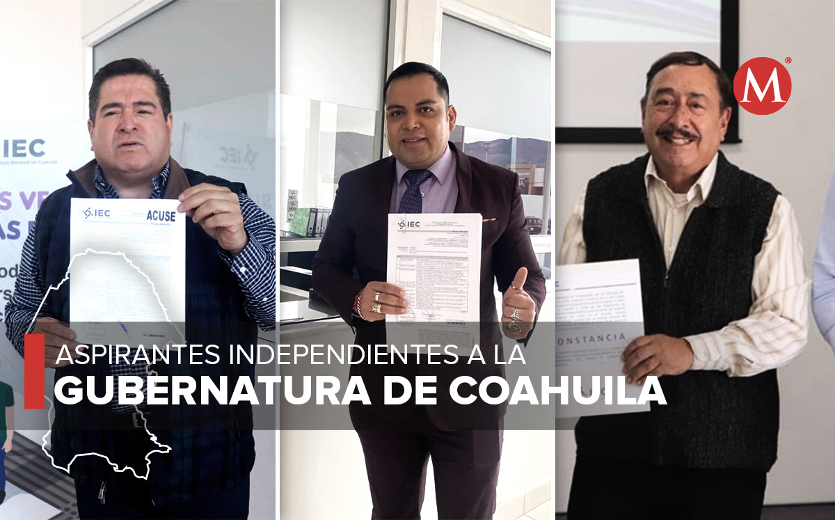 Conoce a los aspirantes a obtener una candidatura independiente para la gubernatura de Coahuila | Especial