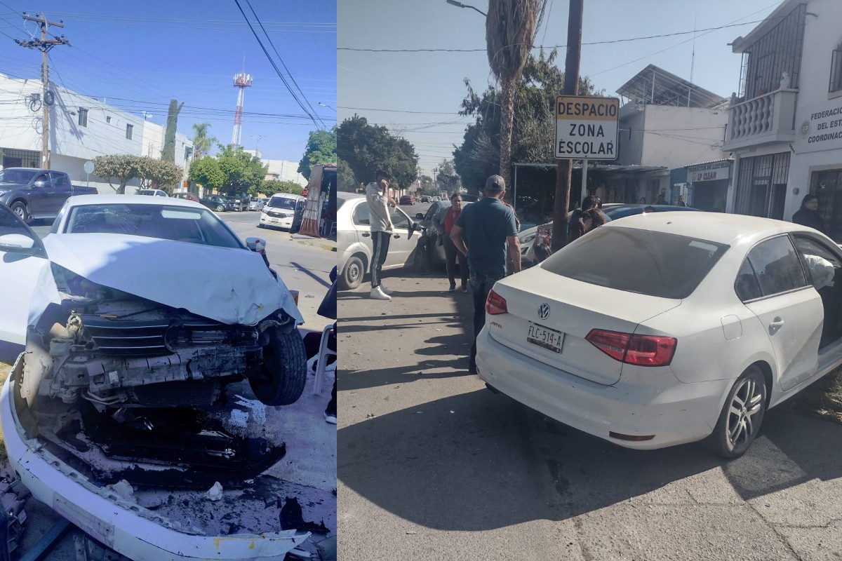 Una aparatosa carambola de tres vehículos, dejó daños materiales de consideración. | Especial