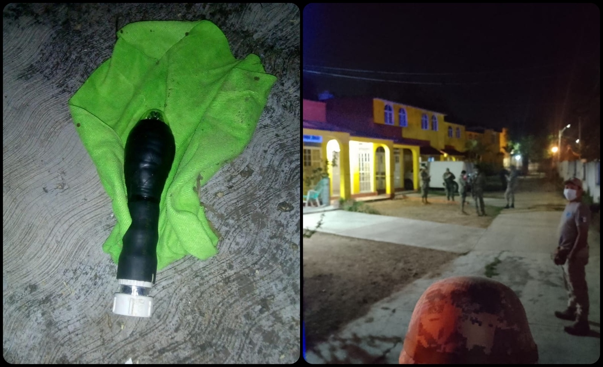 El artefacto fue hallado por elementos de seguridad. (Fluvio Cesar Martínez)