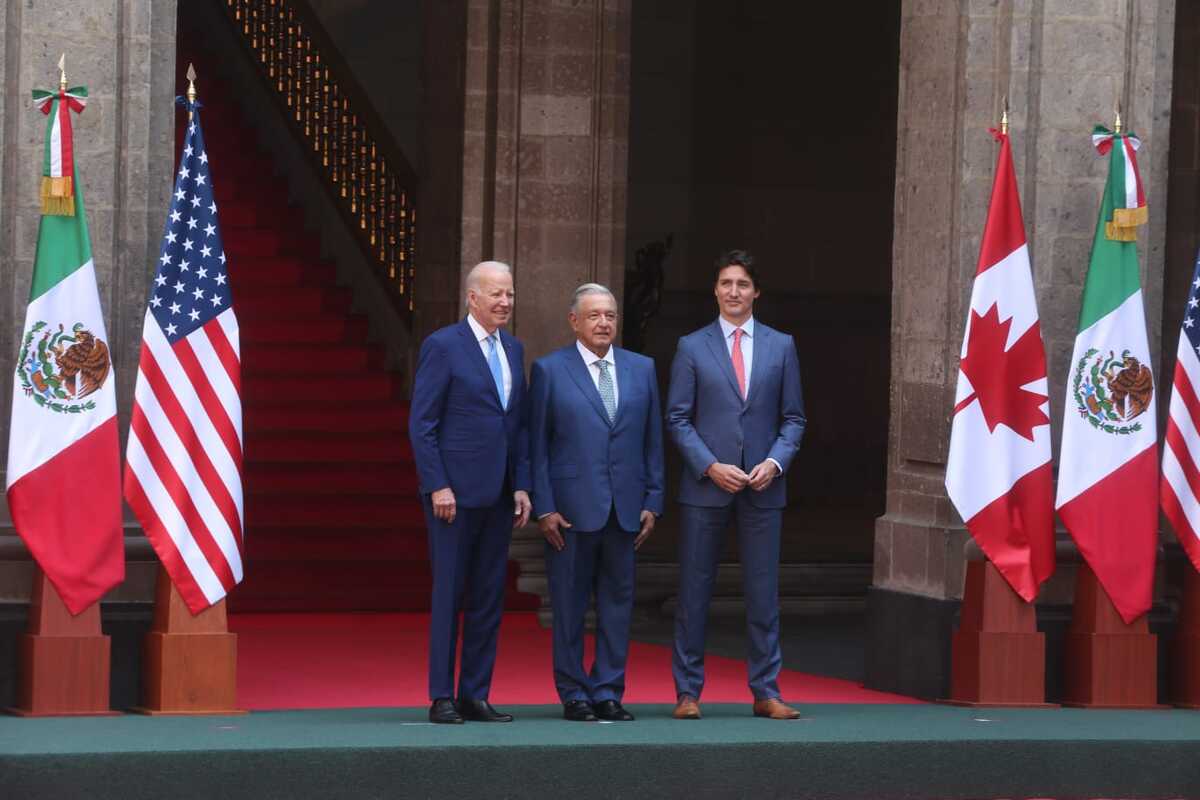 En el segundo día de la Cumbre de Líderes de América del Norte, López Obrador, Biden y Trudeau se reúnen. |Araceli López
