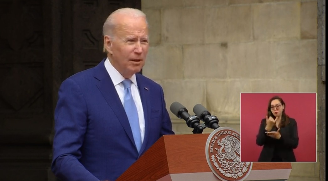 Joe Biden ofrecen mensaje a medios en la Cumbre de los Líderes de América del Norte