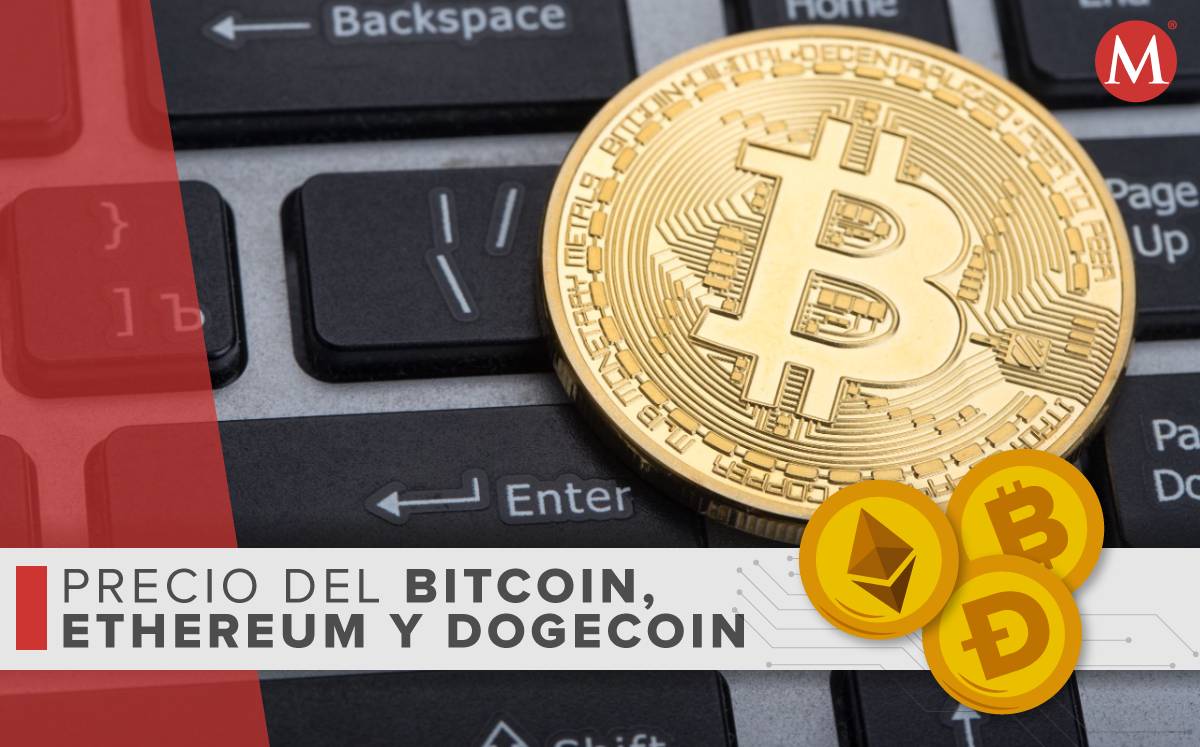 Precio-bitcoin ethereum dogecoin-HOY 10 de enero 2023 México