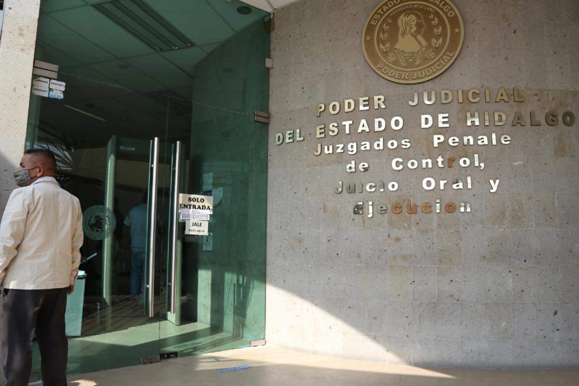 Salas del Poder Judicial en donde se llevó a cabo la audiencia. (Maribel Calderón)