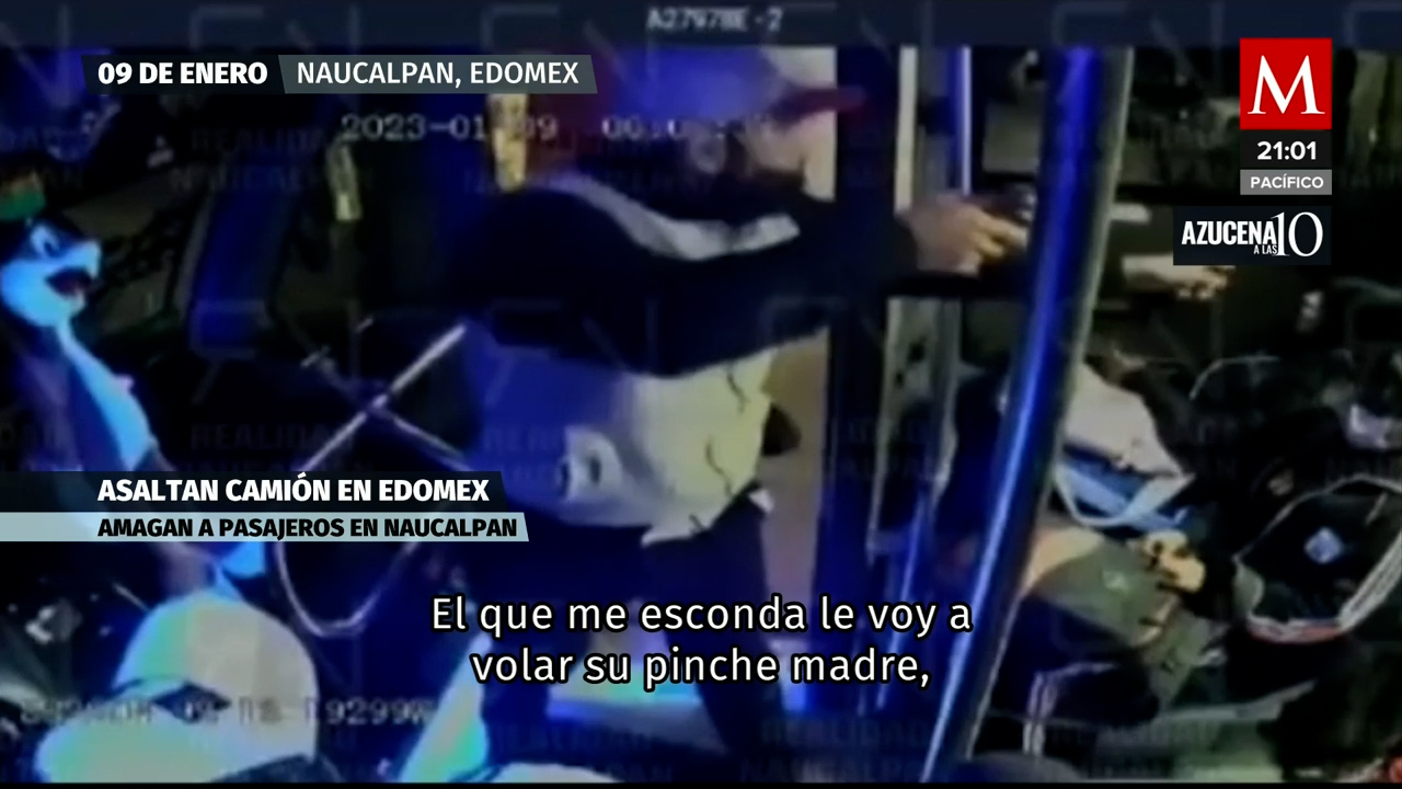 Asaltan a mano armada a pasajeros de transporte público en Naucalpan; "no se quieran morir"