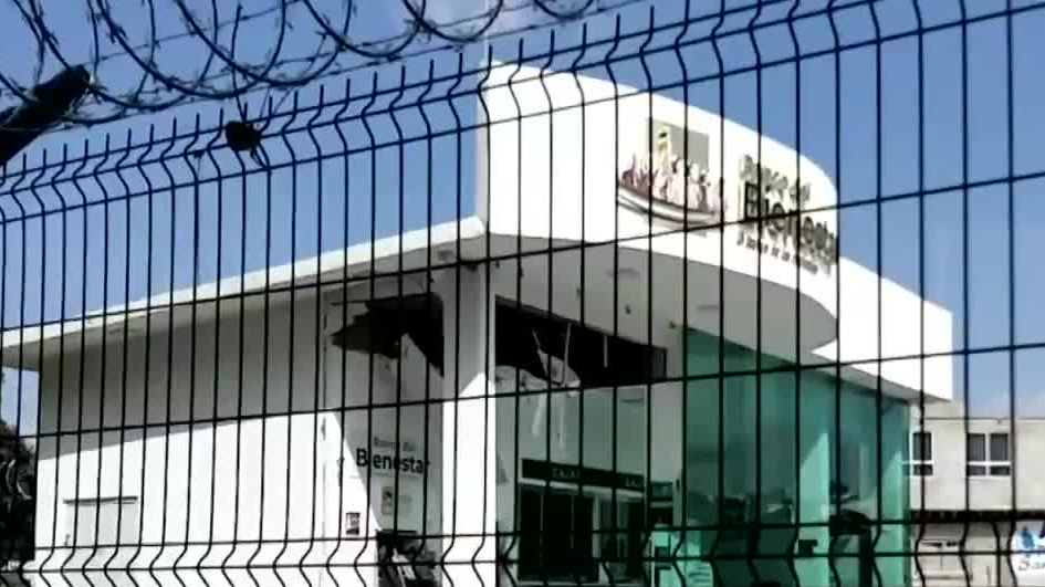 Reportan explosión en Banco de Bienestar en Apizaco, Tlaxcala