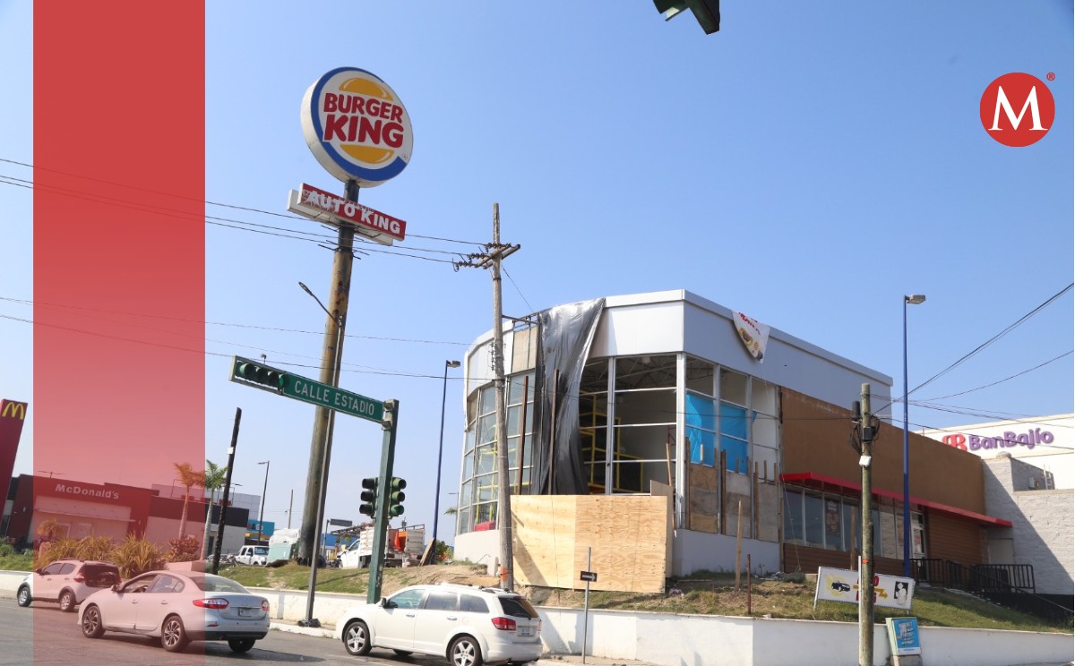 La cadena Burger King remodela su local en la Avenida Ejército Mexicano de Tampico. | Foto: Yazmín Sánchez