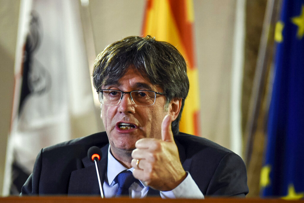 Carles Puigdemont, ex líder de Cataluña. | AP