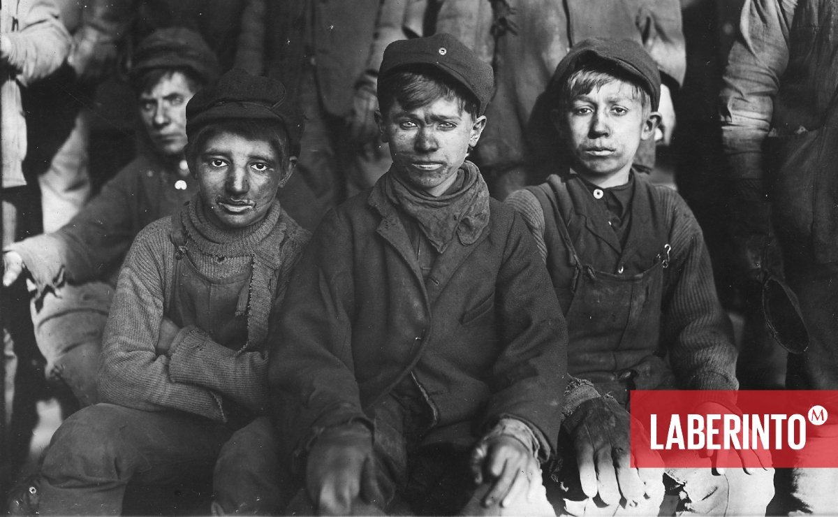 Niños mineros de inicios del siglo XX. (Foto: Lewis Hine vía Wikimedia Commons)