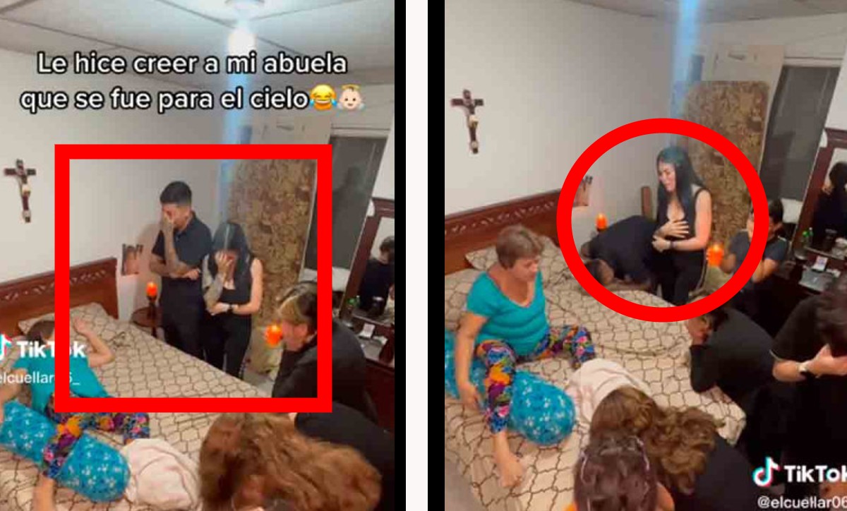 Abuelita cree que se murió porque familia le llora en la cama; resultó ser borma | ESPECIAL