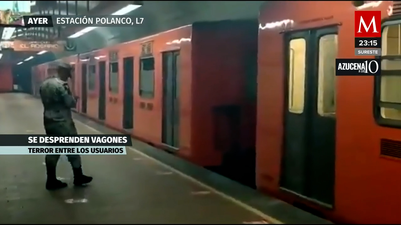 Línea 7 del Metro de CdMx: ¿por qué se separaron los vagones en la estación Polanco?
