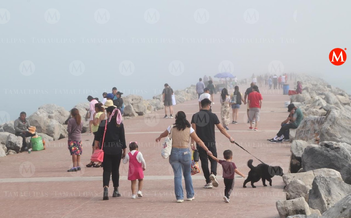 Bancos de niebla en Playa Miramar. (Yazmín Sánchez)
