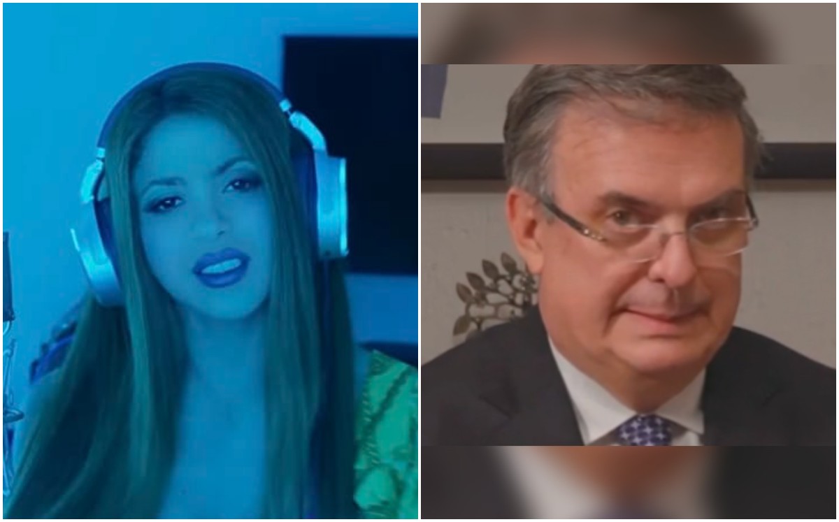 Marcelo Ebrard reacciona a canción de Shakira. | Captura