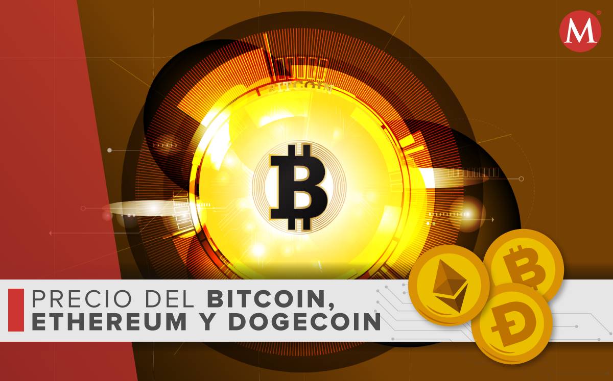 Precio del bitcoin, ethereum y dogecoin 18 de enero del 2023. Foto: (Especial).