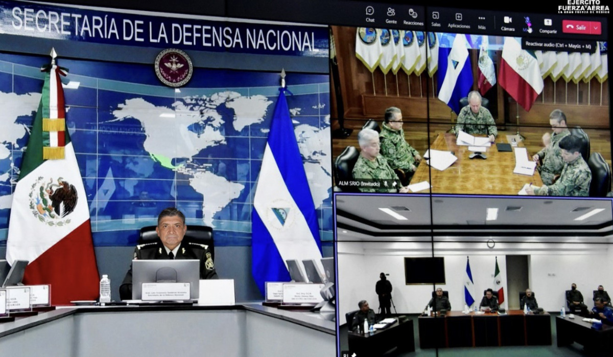 Reunión de Sedena y Semar con mando del ejército de Nicaragua. (Especial)