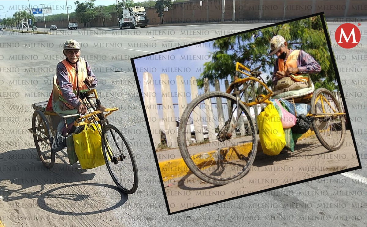 A sus 83 años un hombre con discapacidad sale a las calles a trabajar