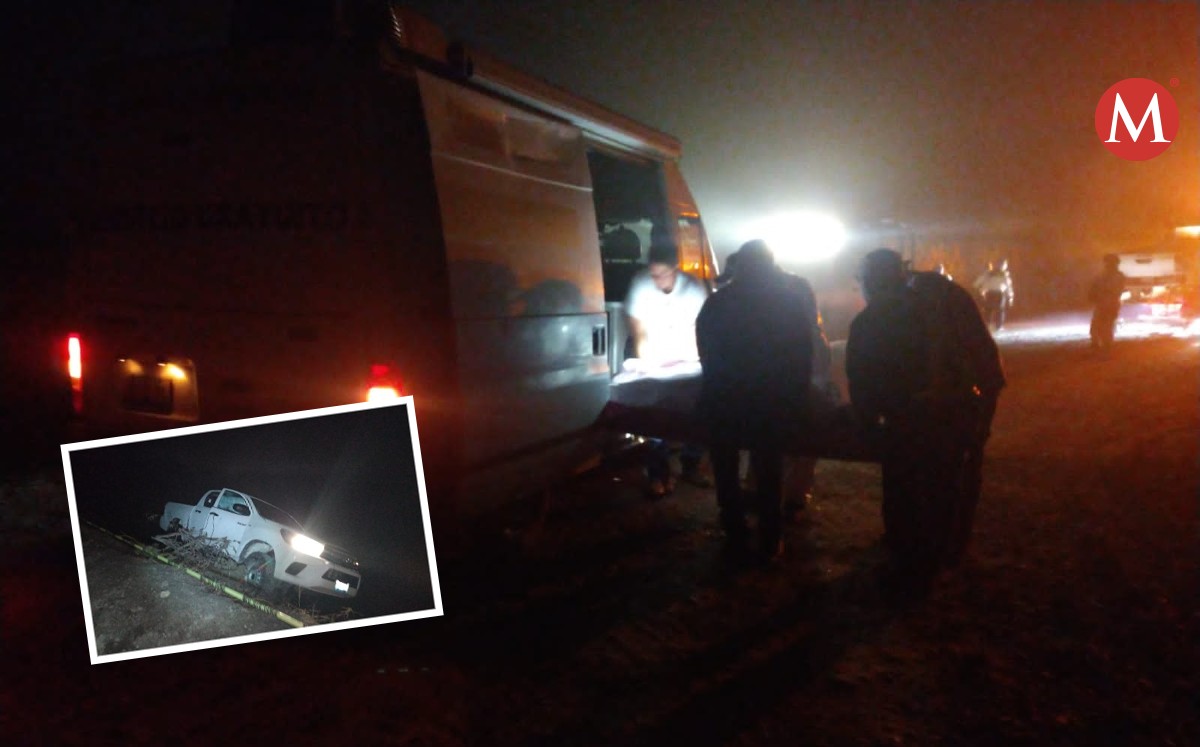 Hombre pierde control de su camioneta, cae a canal de riego y pierde la vida en Pánuco