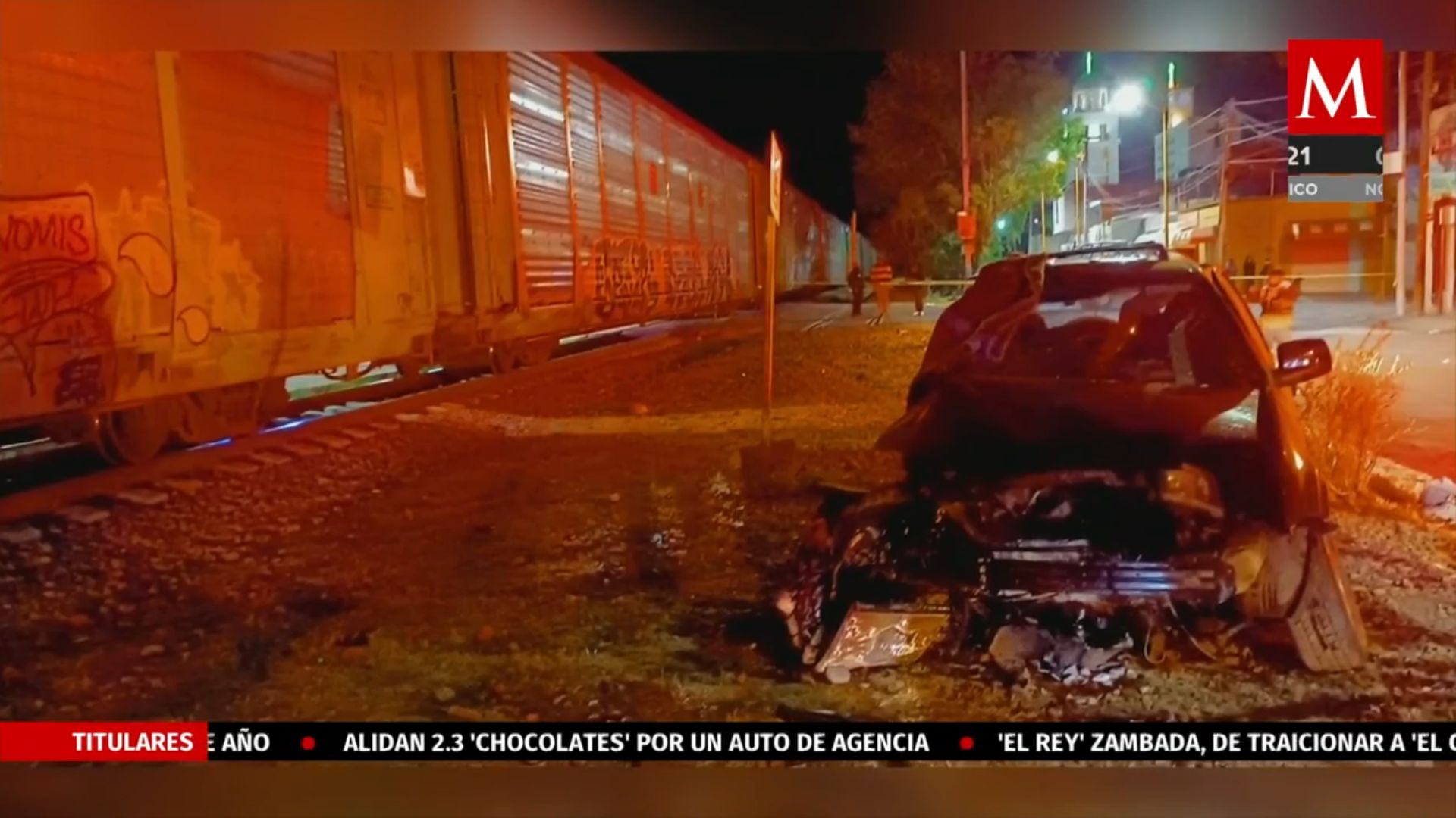 En Aguascalientes, reportan dos muertos por choque entre un tren y un automóvil