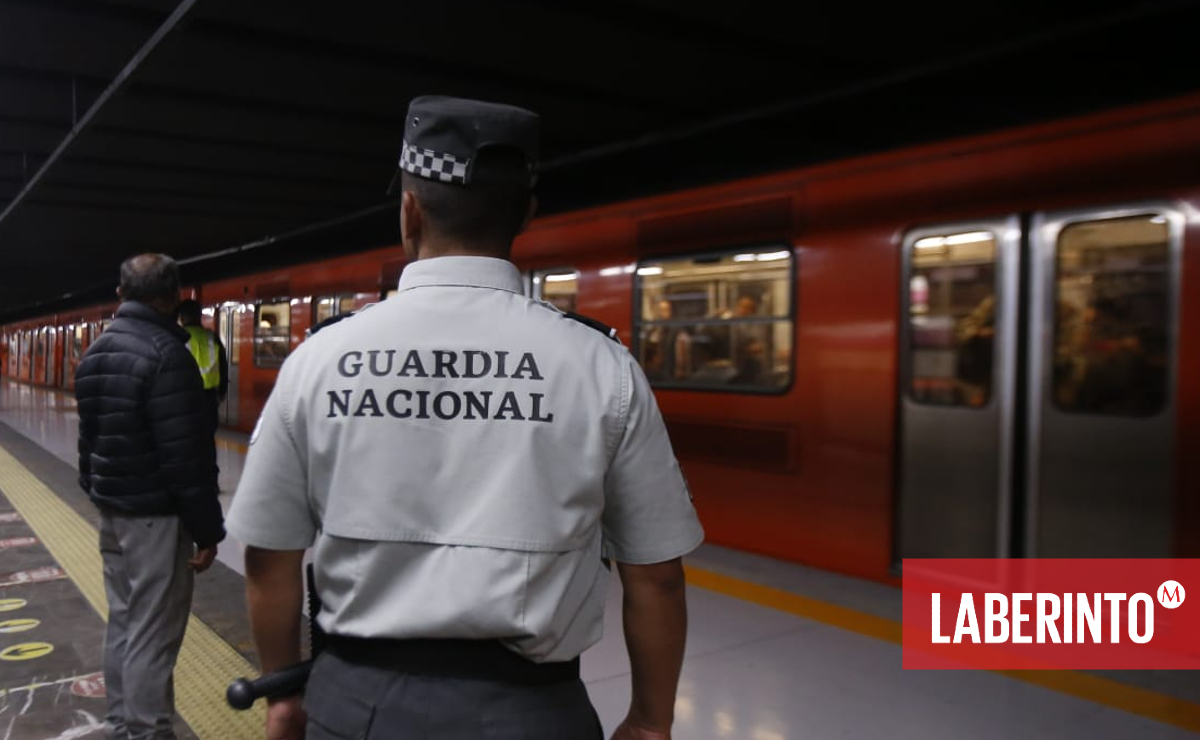 La Guardia Nacional es desplegada en el metro de la Ciudad de México.