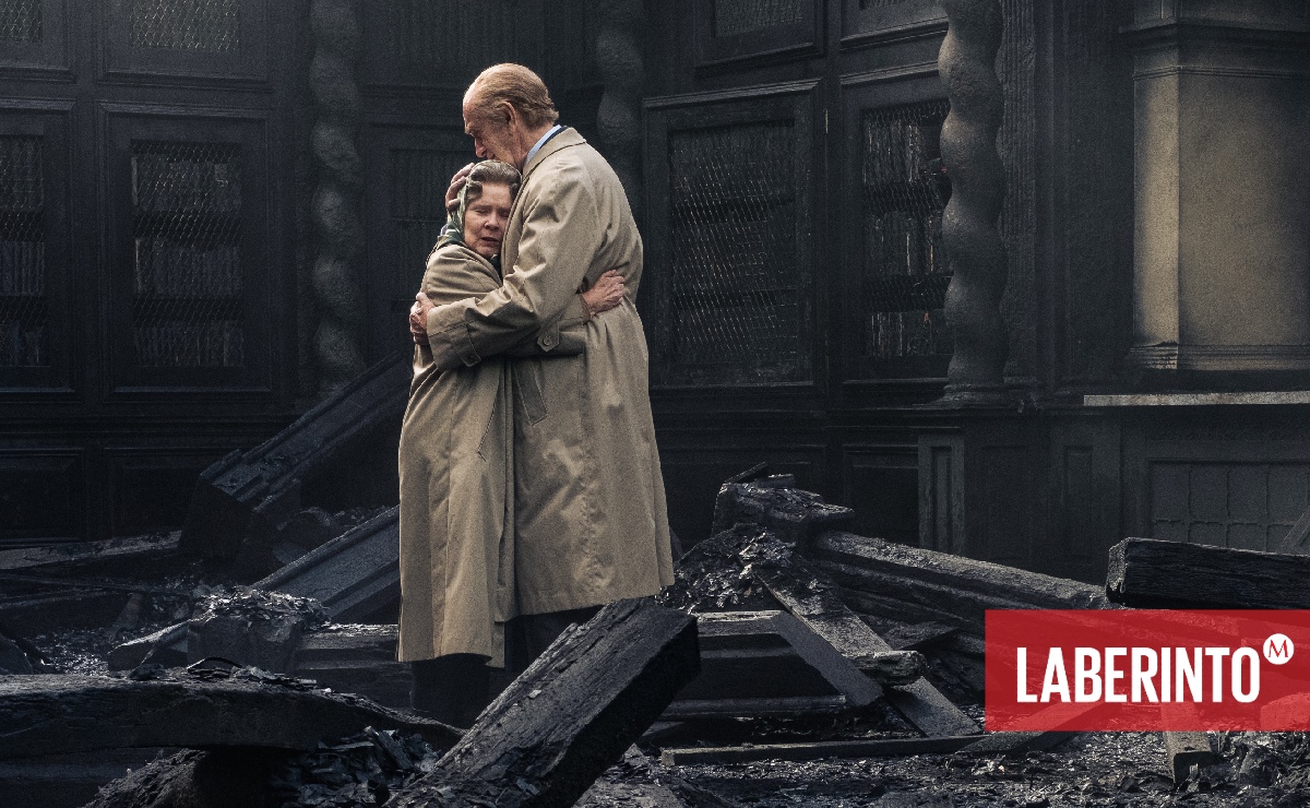 Imelda Staunton y Jonathan Pryce en la quinta temporada de 'The Crown'. (Keith Bernstein | Netflix)