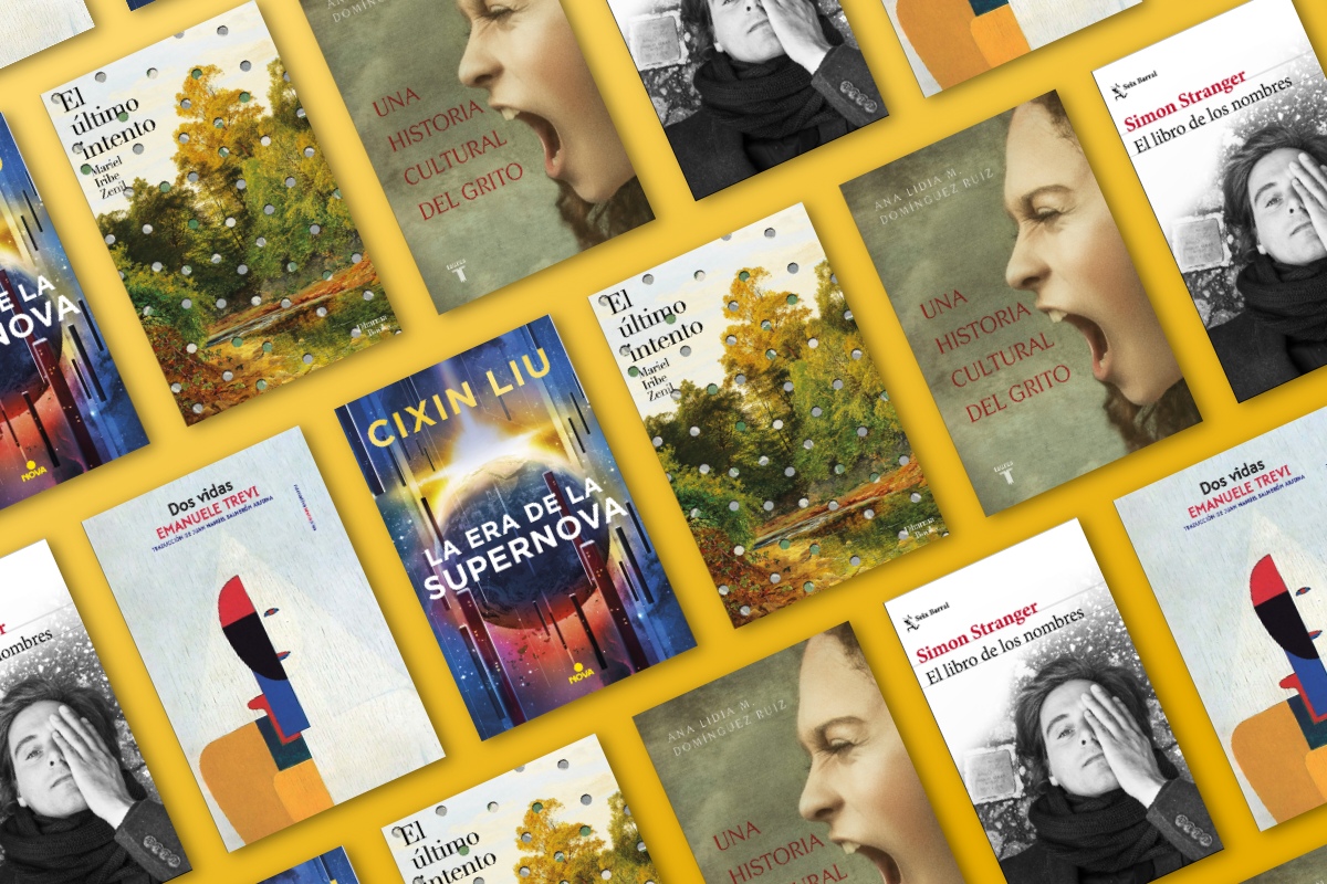 'El libro de los nombres,' de Simon Stranger encabeza nuestra lista.  (Montaje: Laberinto)