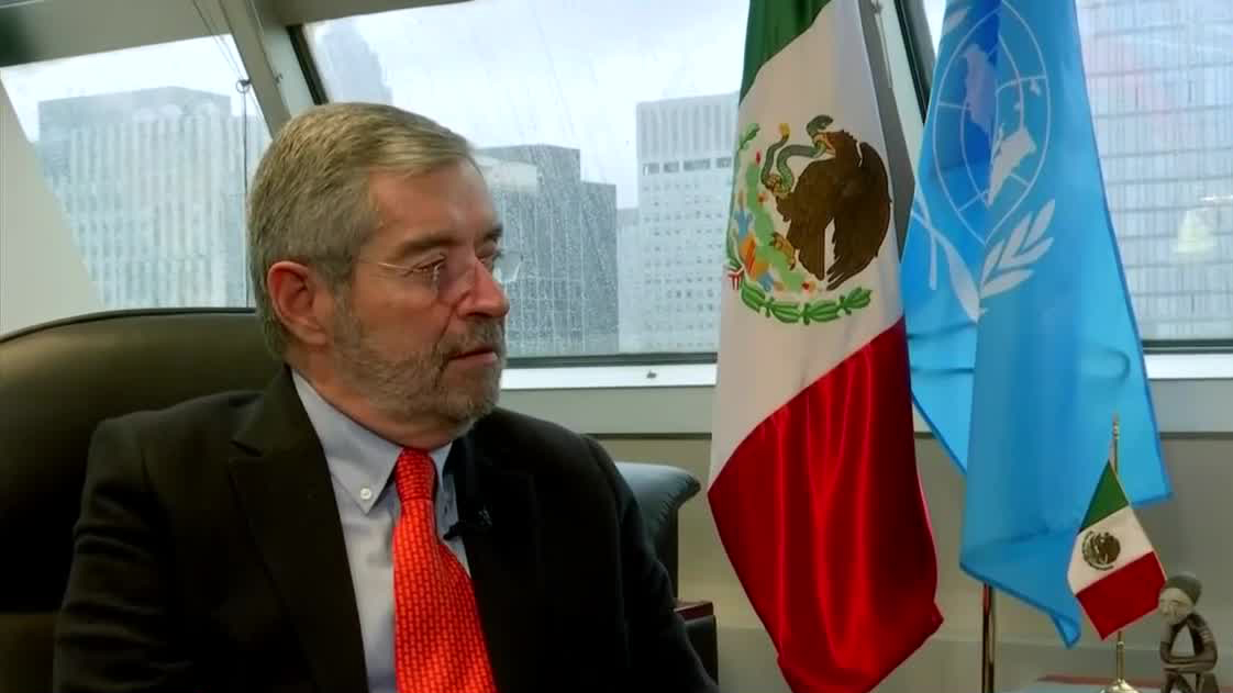 “México juega un papel de mediador” Juan Ramón de la Fuente representante de México en la ONU