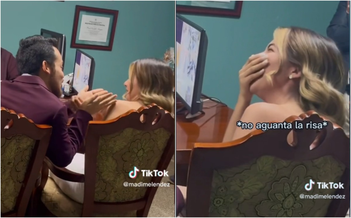 Mujer no besa a su novio en boda civil | TikTok