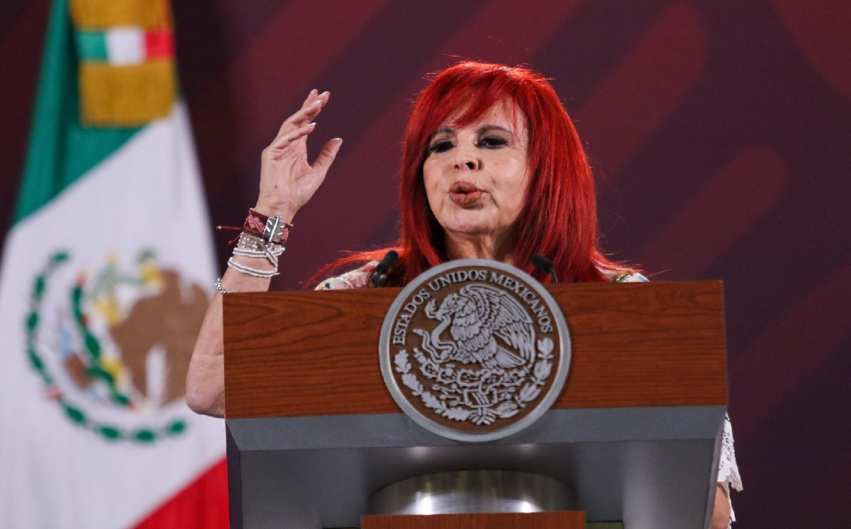 Layda Sansores, gobernadora de Campeche, durante La Mañanera. | Cuartoscuro