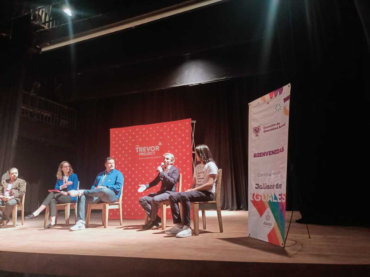 The Trevor Project llegó a Jalisco para brindar apoyo a los jóvenes. (Josefina Ruíz)