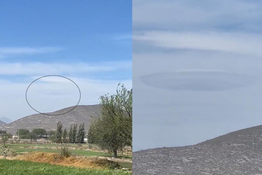 Captan en video el cielo en carretera de Ixmiquilpan a Pachuca. (Captura)